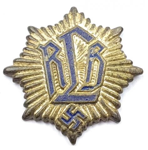  RLB Reichsluftschutzbund air protection league third Reich pin tiny marked