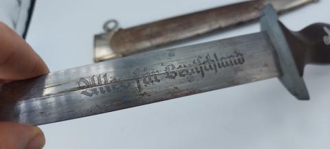 WW2 German Nazi SA late dagger rare maker Emil Voos waffenfabrik solingen rzm M7/2