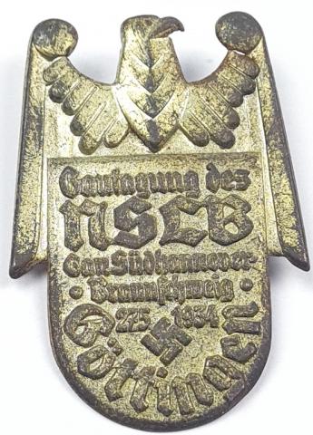 1934 Göttingen National Socialist Teachers League Conference Day Badge tiny WW2 German Nazi Third reich 