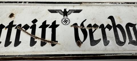 WW2 Third Reich sign entry forbidden jWW2 Third Reich sign entry forbidden jew jewish Antisemitic originalew jewish Antisemitic original