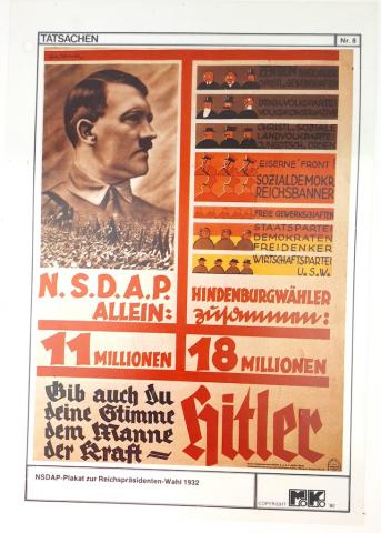 WW2 German Nazi Third Reich NSDAP Hitler propaganda photo