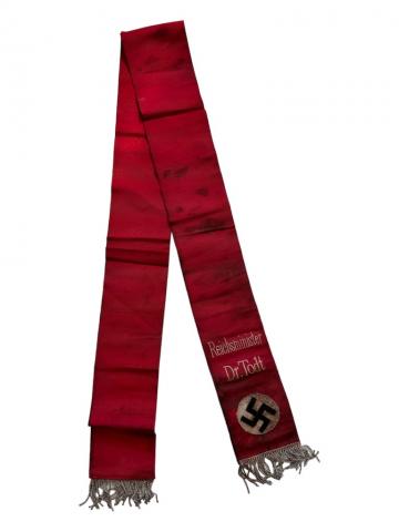 WW2 German Nazi Third Reich NSDAP funeral SASH with swastika