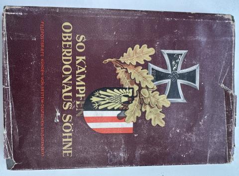 NSDAP so kämpfen oberdonaus sohne SIGNED STAMPED BOOK ww2 german