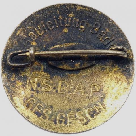 Ww2 German Nazi Third Reich Opferring der NSDAP marked pin