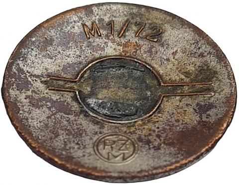 WW2 German Nazi Third Reich party NSDAP membership enamel pin by RZM