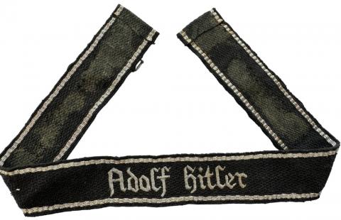 WW2 German Nazi WAFFEN SS 1st SS Division Leibstandarte SS Adolf Hitler cuff title tunic removed