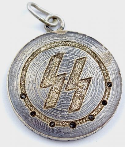 WW2 German Nazi waffen SS custom jeweler medaillon 2nd division SS Das Reich