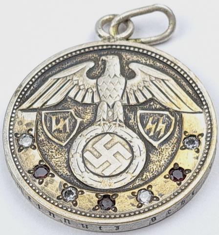 WW2 German Nazi waffen SS 2nd division SS Das Reich award original