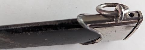 WW2 German Nazi Waffen SS dagger black nickle plated SCABBARD partnickle plated SCABBARD part