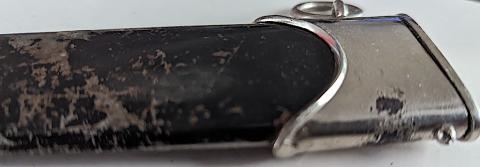 WW2 German Nazi Waffen SS dagger black nickle plated SCABBARD part