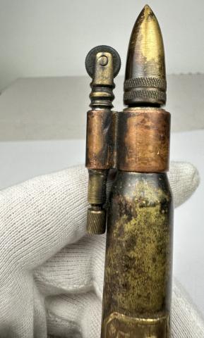 WW2 German Nazi Waffen SS field gear WORKING bullet lighter