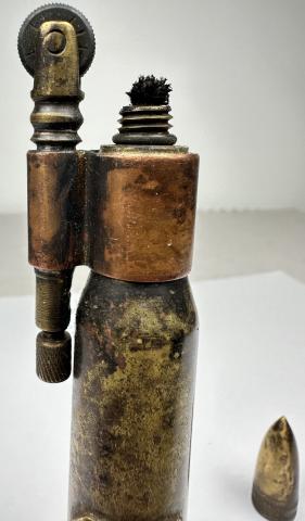 WW2 German Nazi Waffen SS field gear WORKING bullet lighter