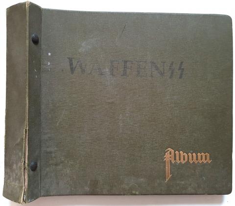 WW2 German Nazi WAFFEN SS gramophone records album marked