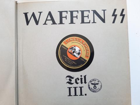 Ww2 German Nazi Waffen SS Himmler Prag School set of records in case - gramophones with many ss stamps