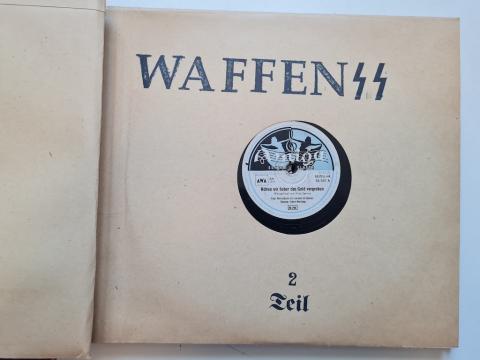 Ww2 German Nazi Waffen SS Himmler Prag School set of records - gramophones with many ss stamps