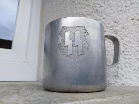 WW2 German Nazi WAFFEN SS kantine original SS cup silverware