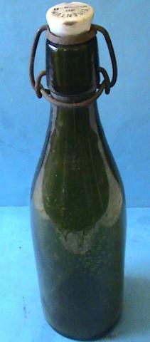 WW2 German Nazi WAFFEN SS kantine bottle with SS cap original field gear totenkopf panzer