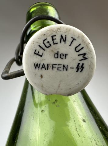 WAFFEN SS kantine bottle SS cap original field gear totenkopf panzer