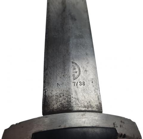 WW2 German Nazi Waffen SS late war RZM dagger no scabbard original dague allemande a vendre
