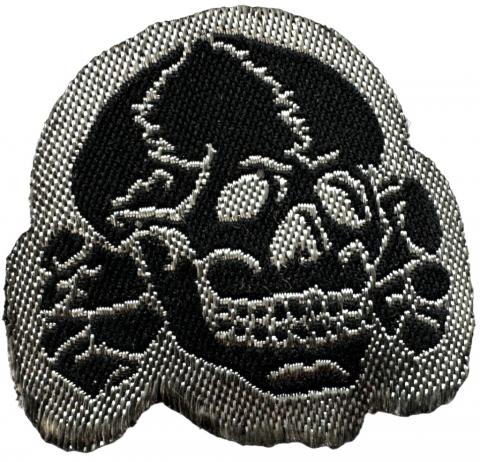 WW2 German Nazi WAFFEN SS M43 Cloth patch skull insignia