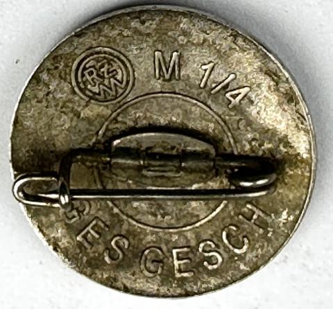 WW2 German Nazi Waffen SS membership round enamel pin by RZM