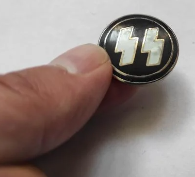 WW2 German Nazi waffen ss membership unmarked enamel pin