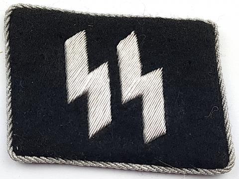 WW2 German Nazi WAFFEN SS officer tunic removed collar tab ss runes WITH RZM TAG