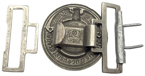 WW2 German Nazi Waffen SS OFFICER uniform belt buckle by RZM original