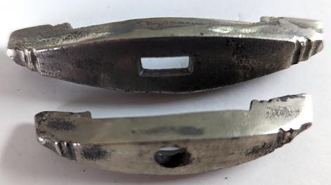 WW2 German Nazi WAFFEN SS SA NSKK dagger crossguard set early solid nickel