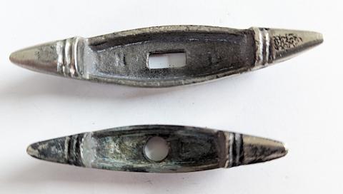 WAFFEN SS SA NSKK dagger crossguard set early solid nickel WAFFEN SS SA NSKK dagger crossguard set early solid nickel
