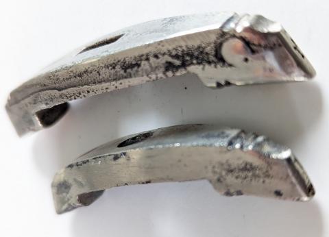 WAFFEN SS SA NSKK dagger crossguard set early solid nickel WAFFEN SS SA NSKK dagger crossguard set early solid nickel