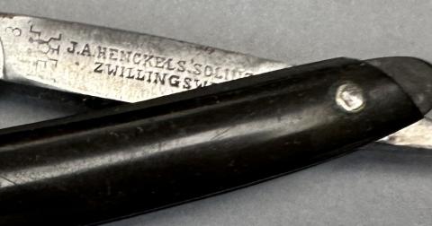 WW2 German Nazi waffen SS schutzstaffel razor by J.A. Henckels - Solingen-Zwillingswerk