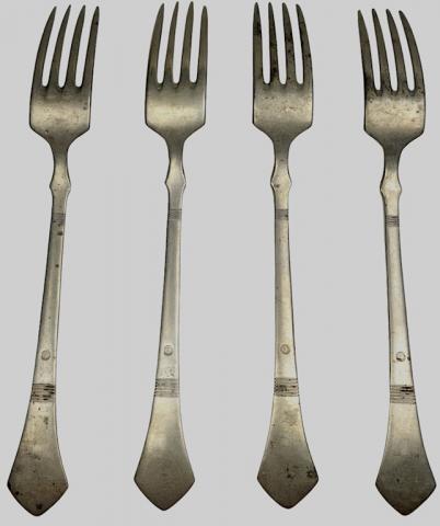 WW2 German Nazi WAFFEN SS silverware cutlery fork marked SS runes **PRICE FOR ONE**