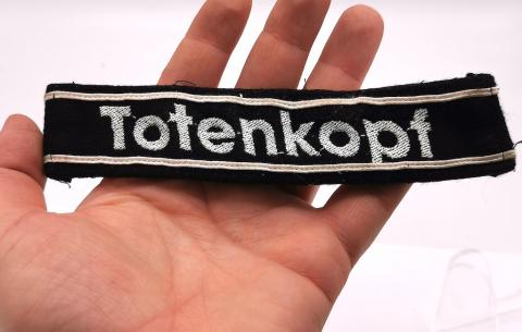 WW2 German Nazi WAFFEN SS Totenkopf cuff title replika repro uniform