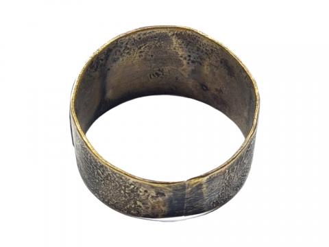 WW2 german Nazi WAFFEN SS TOTENKOPF custom skull ring silver original
