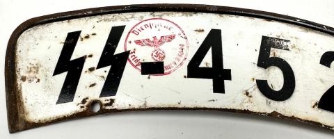 WW2 german Nazi WAFFEN SS motorcycle licence Totenkopf Panzer 