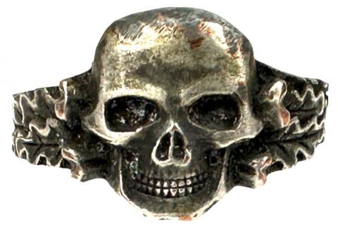 WAFFEN SS totenkopf skull ring SS box case original himmler honour