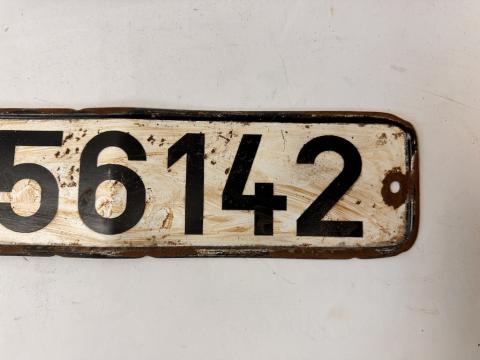 WW2 German Nazi WAFFEN SS troops truck licence plate original
