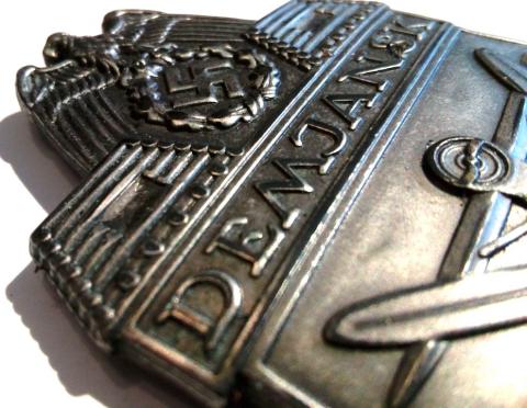 WW2 German Nazi Wehrmacht Waffen SS Demjanskschild 1942 CAMPAIGN SHIELDS award badge