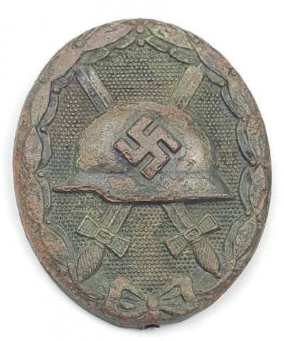 WW2 German Nazi Wehrmacht Waffen SS Wound badge bronze original