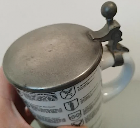 WW2 German Nazi.veterans 38 divisions Waffen SS beer mug divisionen