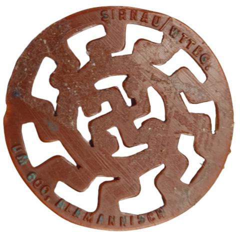 WW2 German Nazy Third Reich early NSDAP tiny Swastika pin marked