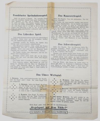 WW2 GERMAN THIRD REICH 1930S Kegel-Sport auf dem Tische SkittlWW2 GERMAN THIRD REICH 1930S Kegel-Sport auf dem Tische Skittles and ball IN ORIGINAL CASE