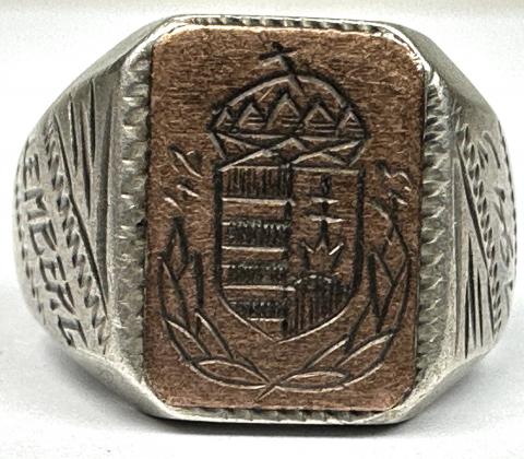 WW2 Wehrmacht Battle of Lwów silver 800 ring RARE Lemberg Ukraine
