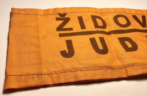 Zidov - JUDE extremely rare Jewish armband from Ghetto Holocaust jew