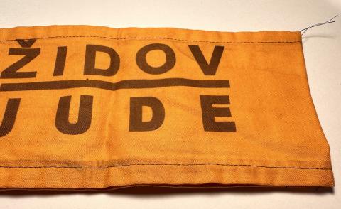 Zidov - JUDE extremely rare Jewish armband from Ghetto Holocaust jew