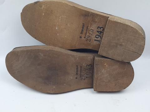 Concentration Camp BUCHENWALD inmate survivor marked shoes holocaust uniform jew jewish