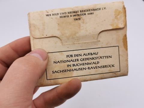 Concentration camp BUCHENWALD liberation photos set in box - holocaust kl kz