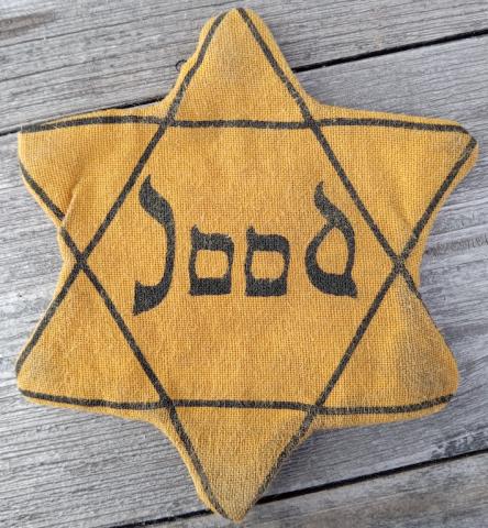 RARE Holocaust Jew Jewish STAR OF DAVID Holland JOOD worn original for sale a vendre etoile de david