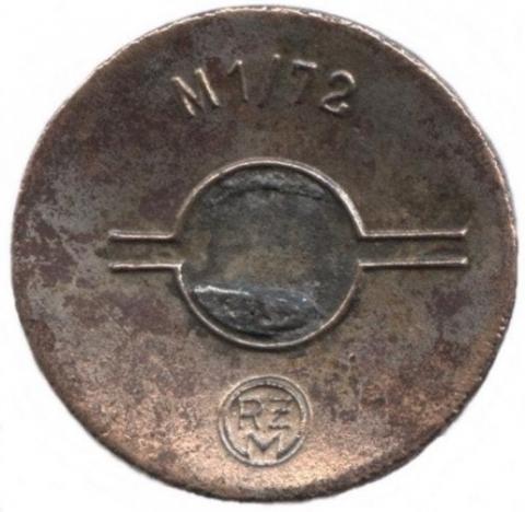 Third Reich Adolf Hitler Nazi party NSDAP MEMBERSHIP PIN RZM M1/72 NO PRONG